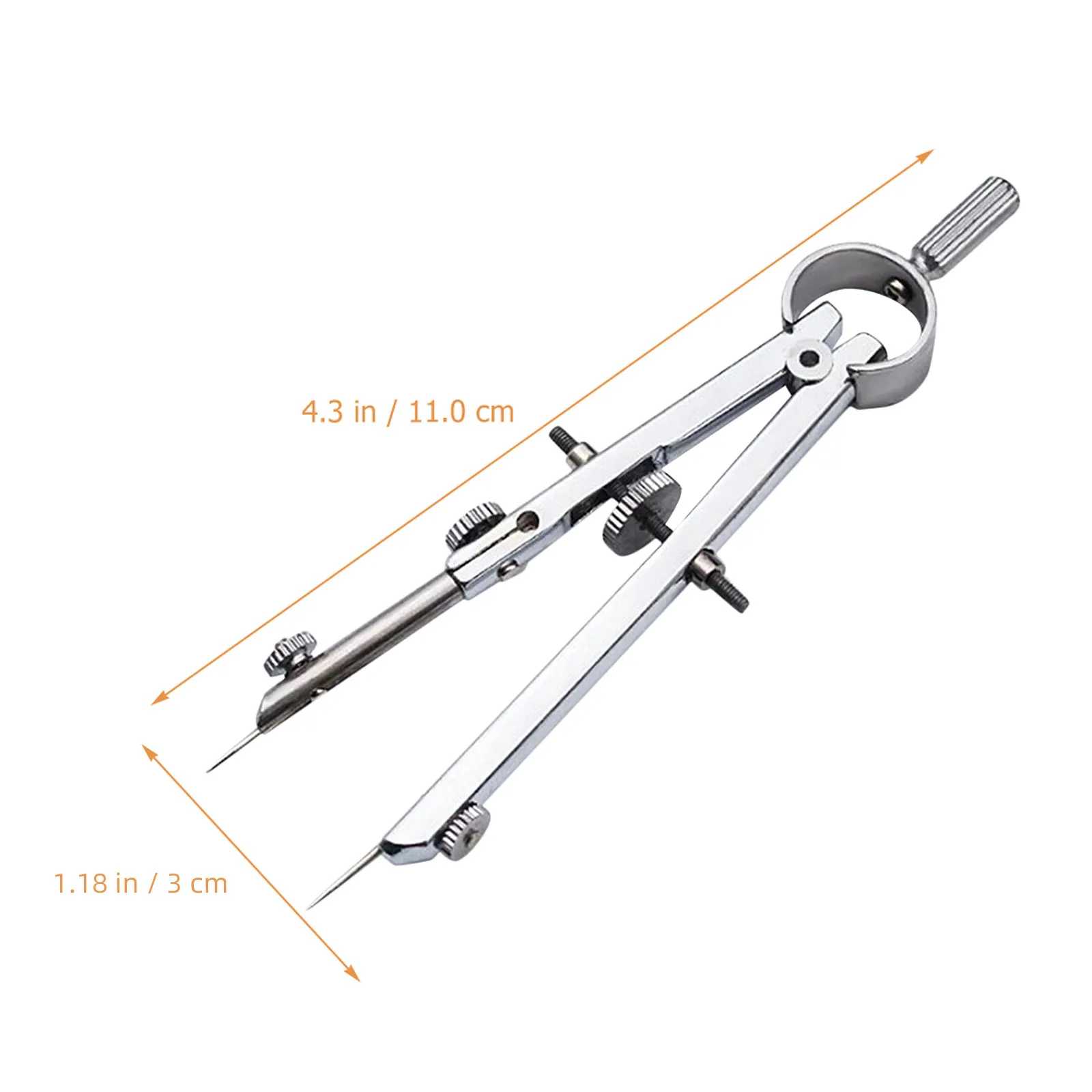 전문가용 금속 스프링 컴퍼스 재사용 가능한 컴팩트 디자인으로 도면, 제도, 기하학, 미술 교육, 정밀도에 적합