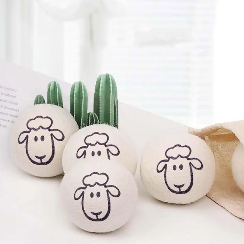 6pcs Reusable Wool Dryer Balls Clothes Ball 7cm Drying Washing Balls Home Wool Dryer Washing Machine Accessories