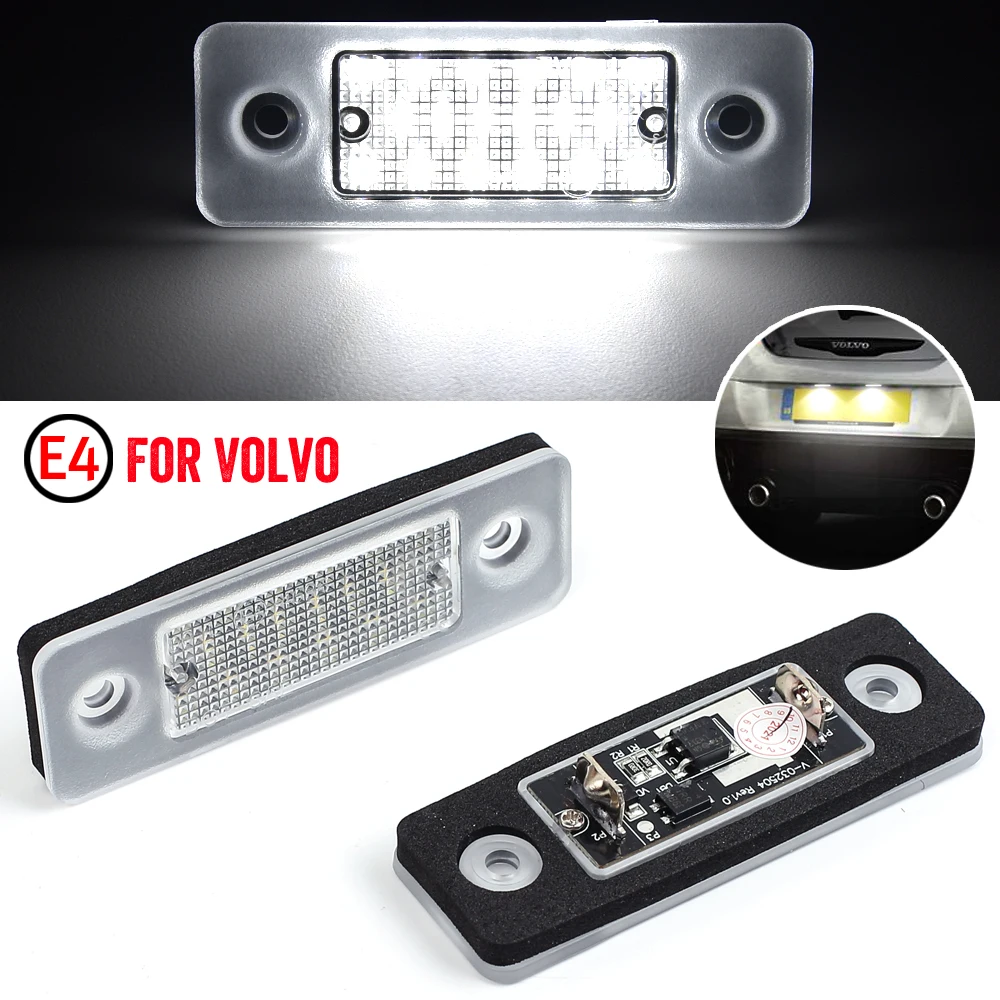 For Volvo C30 2008 2013 6500K Car SMD LED Number License Plate Light