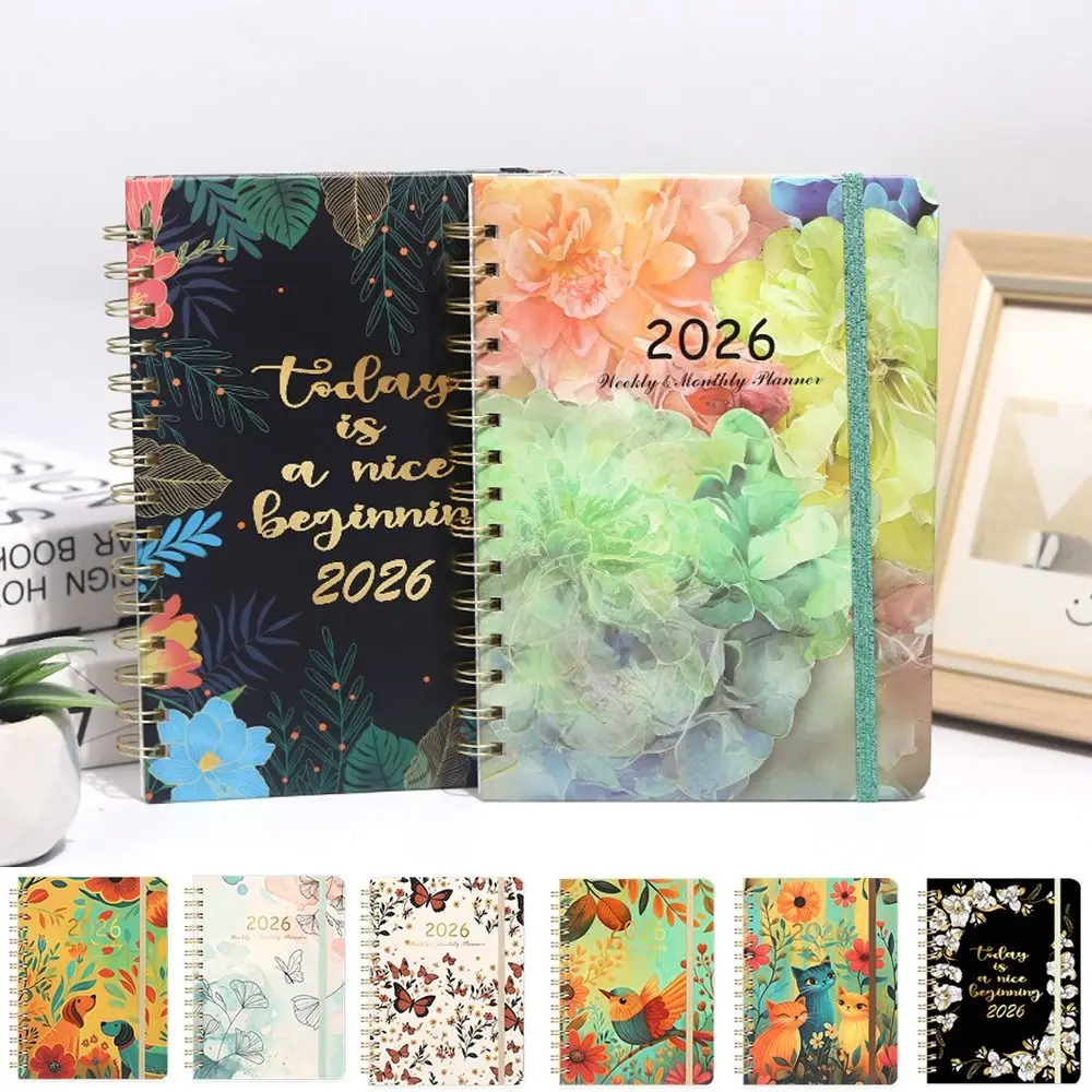 New A5 2026 Planner Weekly and Monthly Agenda Academic Planner Monthly Tabs Jan.2026 - Dec.2026 Coil Notebook 2