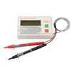 New ESR2501C Capacitor ESR DCR Tester Test In Circuit Capacitance Meter With Test Leads Clip Battery 4