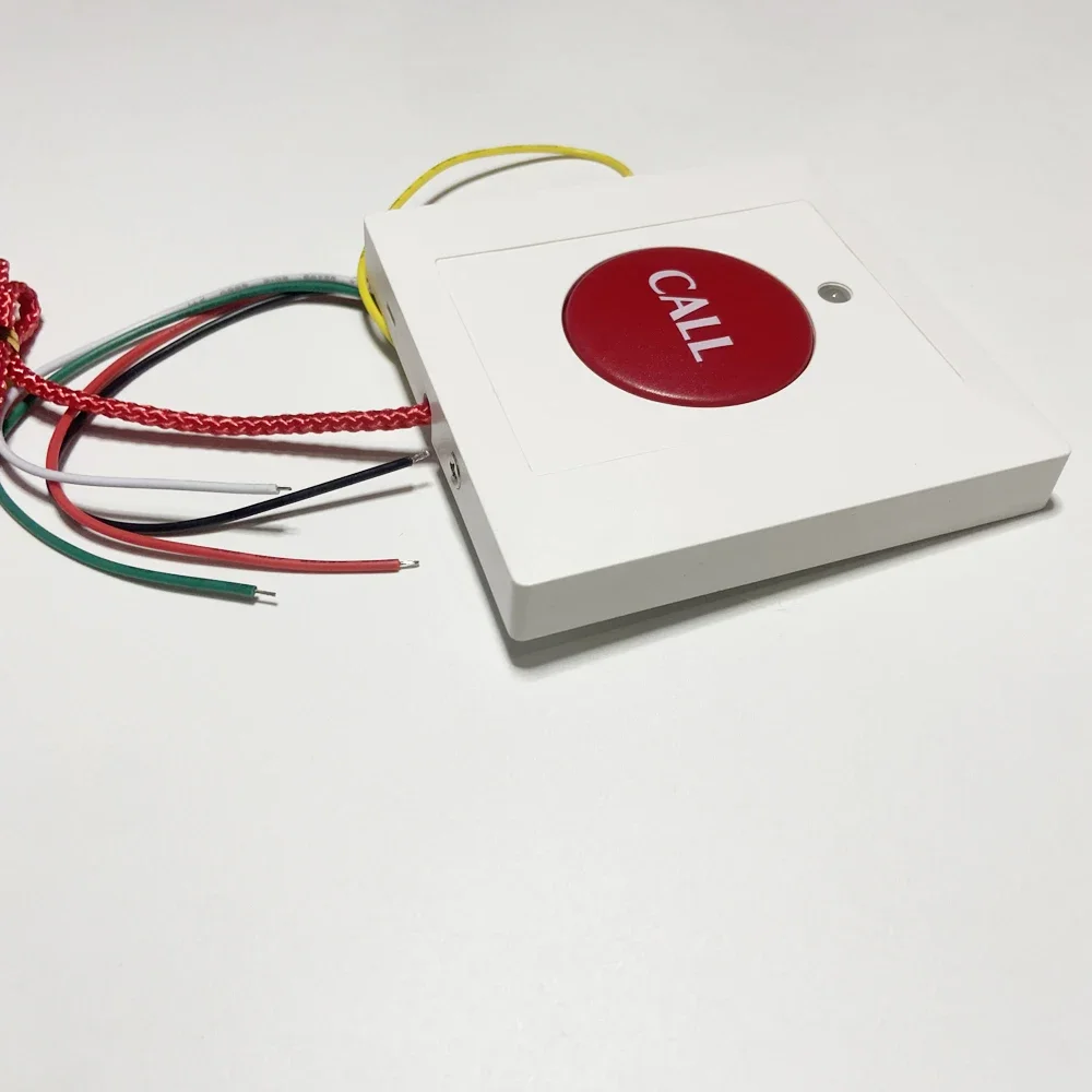 1Pcs Emergency Call Button NC/NO Optional Signal 86mm Digging Rope Panic Button With 12-24V LED For Alarm System Bed People
