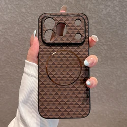 Enhanced Protective Matte Case with Triangle Texture and Magnetic Charging Capability for Honor 600 Pro (Gold)