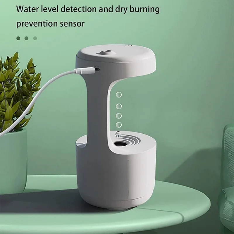 Anti-Gravity New Ultrasonic Humidifier With Dual Power-Off Protection Large Capacity Air Humidifierw For Home/Office_voghion.com