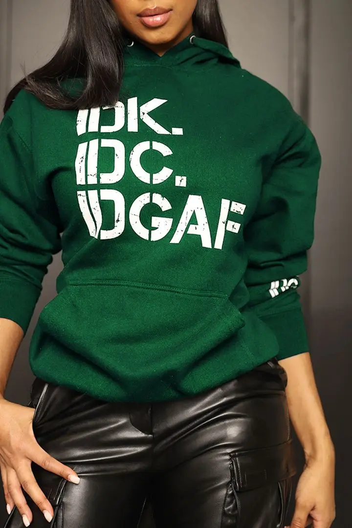 

Autumn Winter New Women Printed Hooded Pullovers Casual Loose Sweatshirts