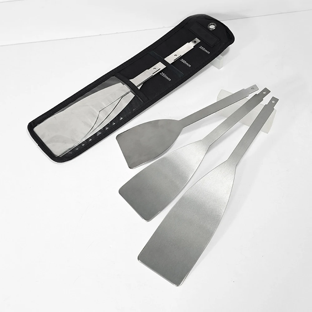3Pcs Stainless Steel Scraper Blade Car Windshield Electric Disassembly-Knife Glass Disassembler Tools Renovation/Cleaning Tools