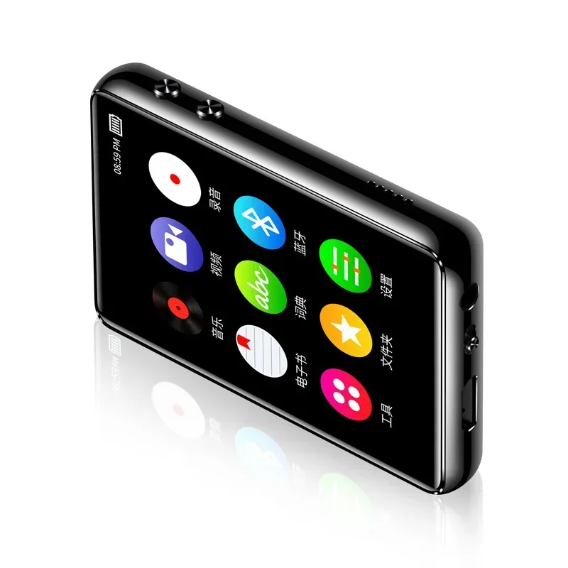 New Original BT 5.0 metal MP4 player touch screen 2.4 inch built-in speaker 16G with e-book radio recording video playback