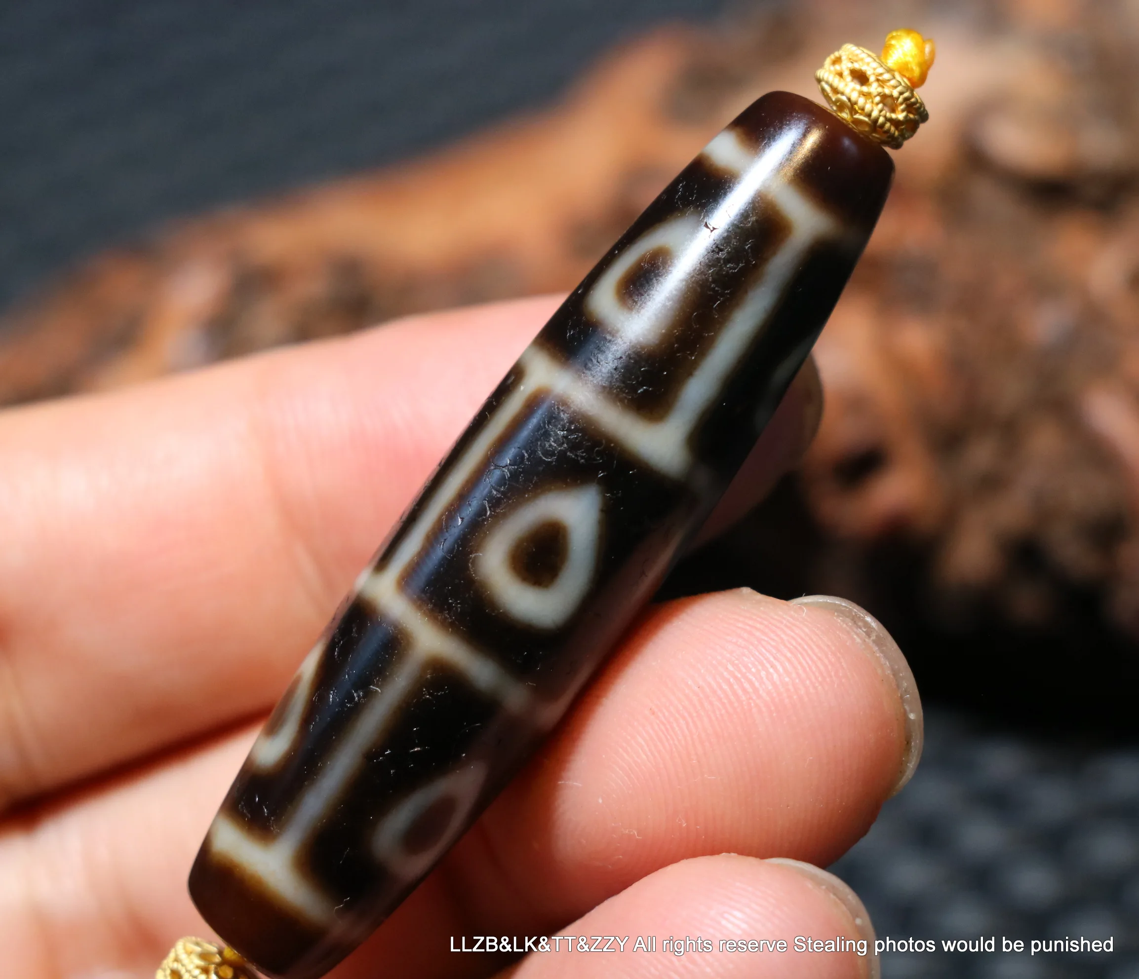 Magic Power Energy Tibetan Old Agate Top Color Avorio 9 Buddha Heart Eye Of Kingdom Symbol Dzi Bead Amuleto Ciondolo Muslimah