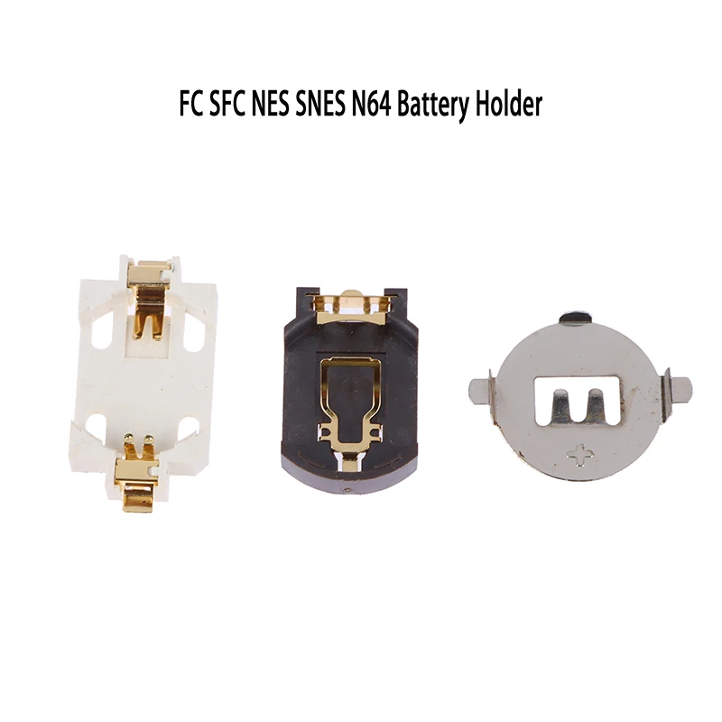 

26/32MM Black White Silver DIY Battery Holder For GAME BOY For FC SFC NES SNES N64 Game Card Cartridge