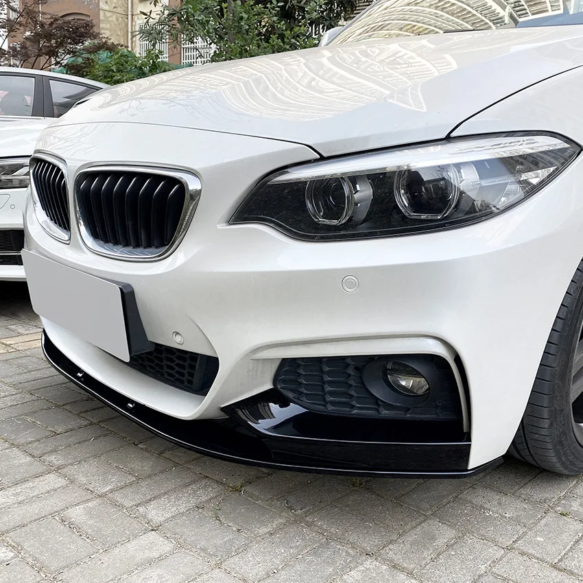 BMW 2 시리즈 F22 F23 M235i M240i M-Sport 2014-2021 차량용 프론트 범퍼 스포일러 립 스플리터 바디 키트 범퍼 립 턱 디퓨저