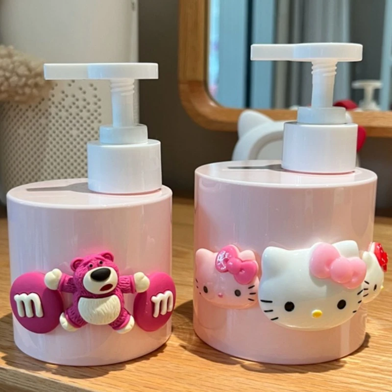 

Disney Strawberry Bear Cartoon Travel Press Shower Gel Sub-Bottle Shampoo Hand Sanitizer Small Bottle Empty Bottle Lotion Bottle