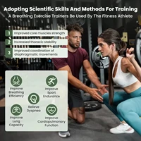 Breathing Exercise Trainers Adjustable and Portable Easy to Clean for Daily,Fitness & Sport Green 5