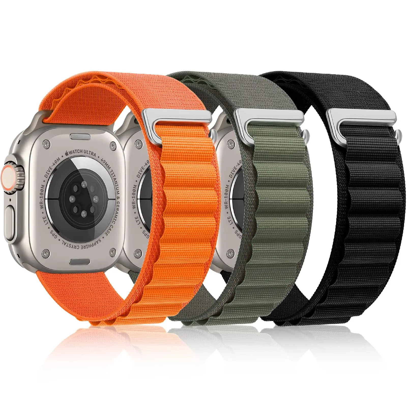 애플 워치용 알파인 루프, 울트라 밴드, 49mm, 44mm, 40mm, 45mm, 41mm, 42mm, 38mm 팔찌, 아이워치 시리즈 9, 8, 7, 6, 5, se 스트랩 밴드