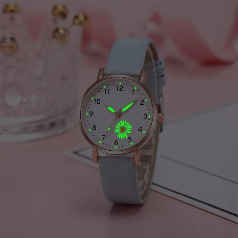 Tanio 1 sztuk świeże Daisy projekt tarczy zegarka zegarki damskie