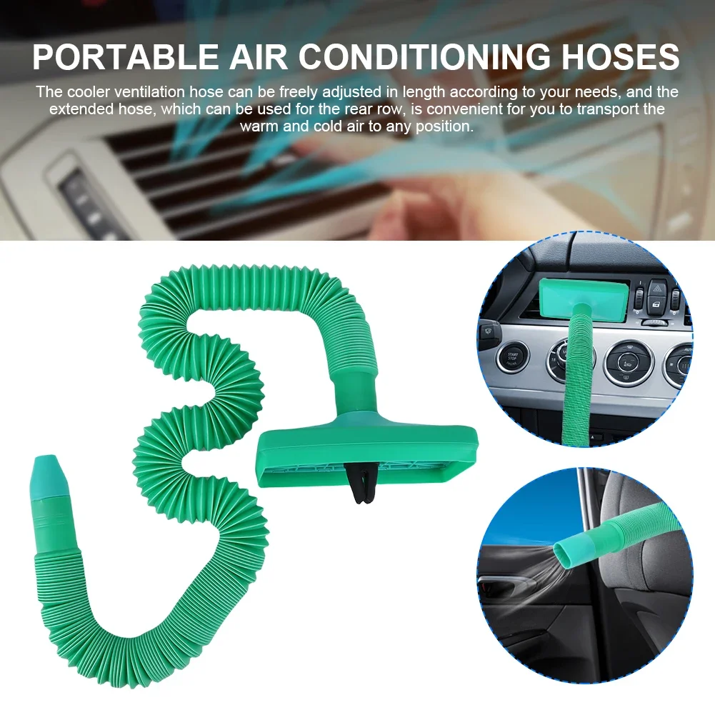 Air Conditioning Hose Kit Adjustable Length Air Conditioning Hose Car Air Conditioning Outlet Air Vent Cooler Conditioner Hose Car Ventila