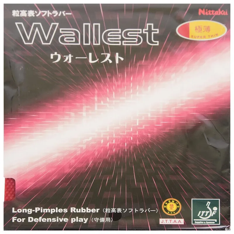 Nittaku Wallest Table Tennis Rubber Ping Pong Racket Rubbers Long