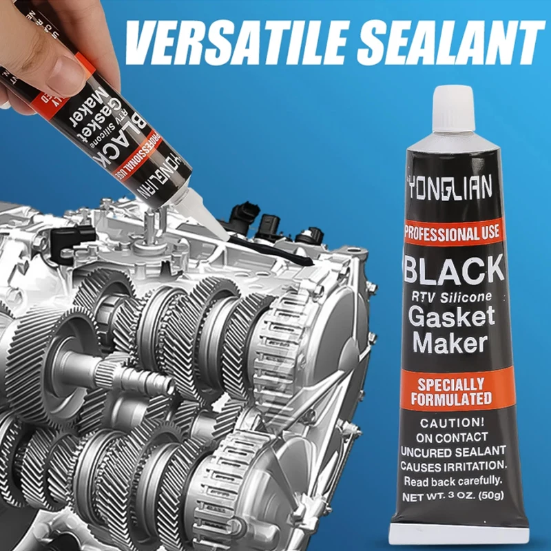 Automotive Gasket Sealant Car Engine Black Silicone-free Sealant Universal Waterproof Oil-resistant Adhesive Glue Repair Sealer 3