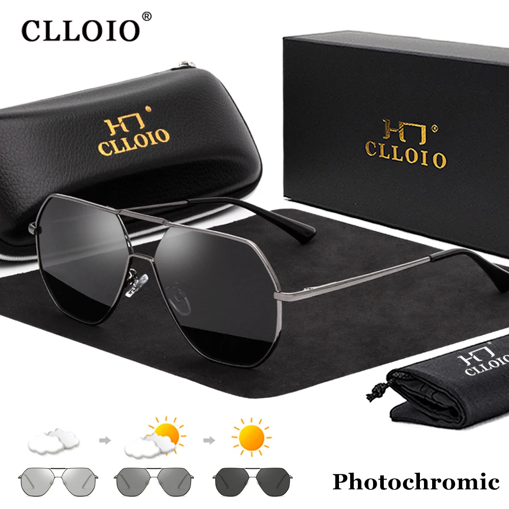 CLLOIO  Aluminum Photochromic Sunglasses