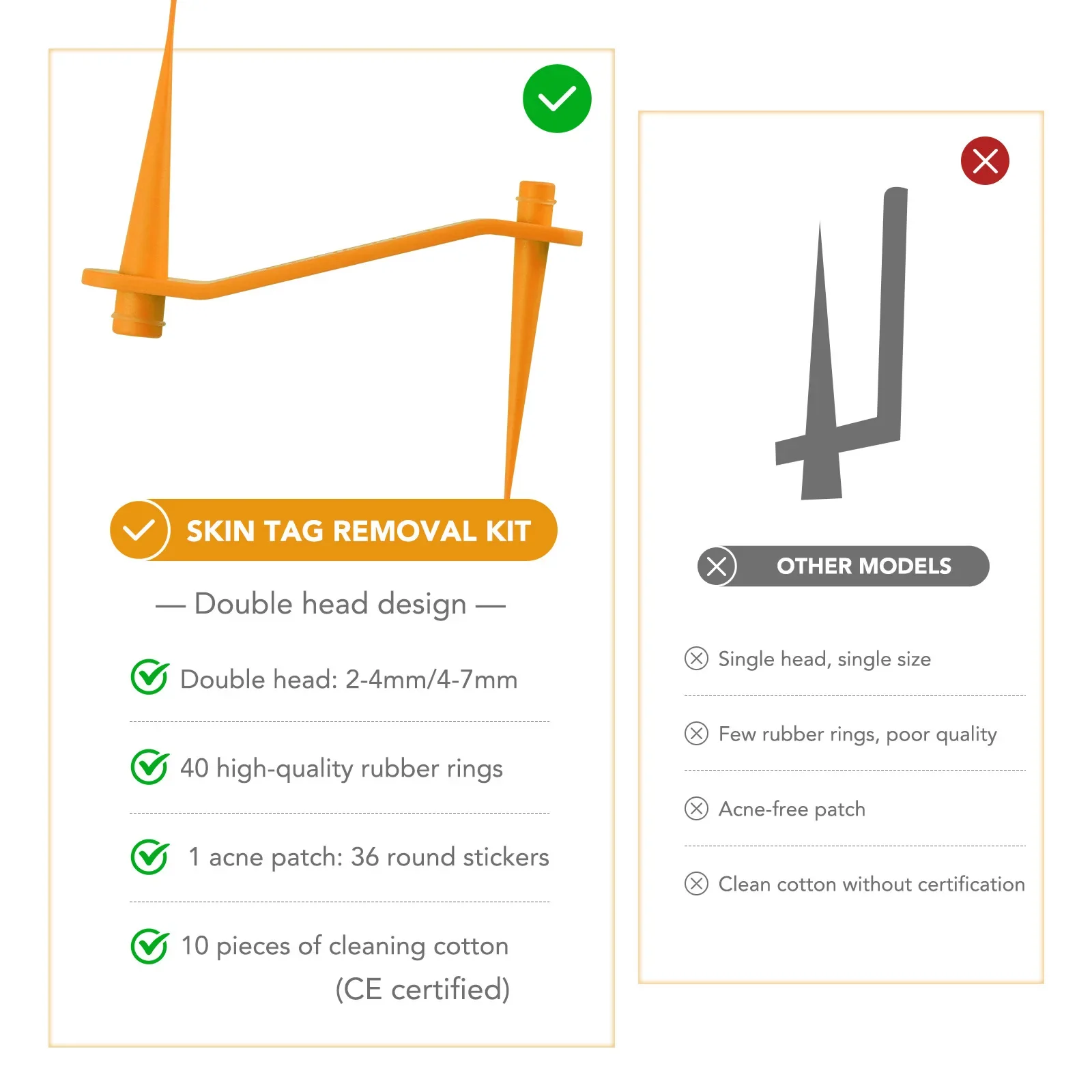 Simple Wart Removal Tool Set Skin Tag Removeal Tool Easy To Clean Skin Care Tag Removal Care Products skin tag removal tool