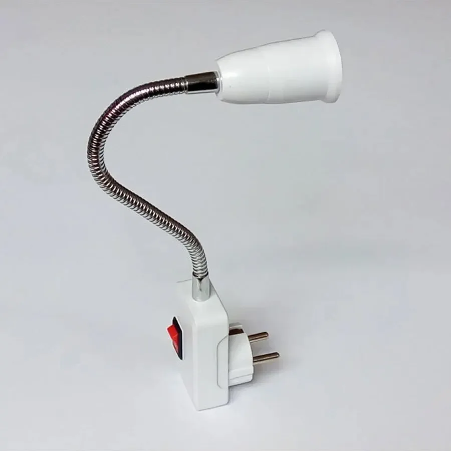 EU Plug to E27 Lamp Holder Socket Converter 30cm