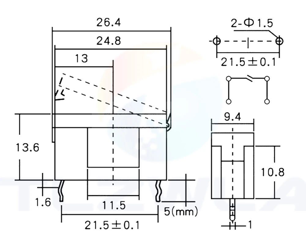 10PCS BLX-A 5*20MM SCHWARZ GLAS SICHERUNG HALTER 5*20 Versicherung Rohr Buchse Sicherungshalter für 5X20MM 5X20 Sicherung PCB BOARD – Detail 2