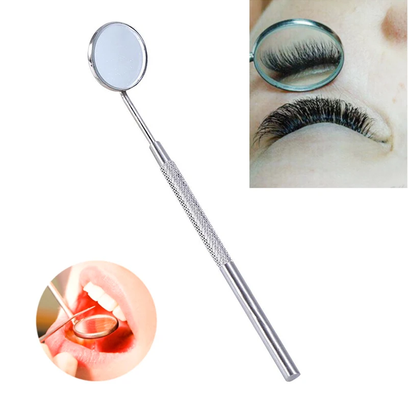 Dental Mouth Mirror Multifunction Checking Eyelash Extension Tool Stainless Steel Dental Teeth Whitening Inspection Mirror