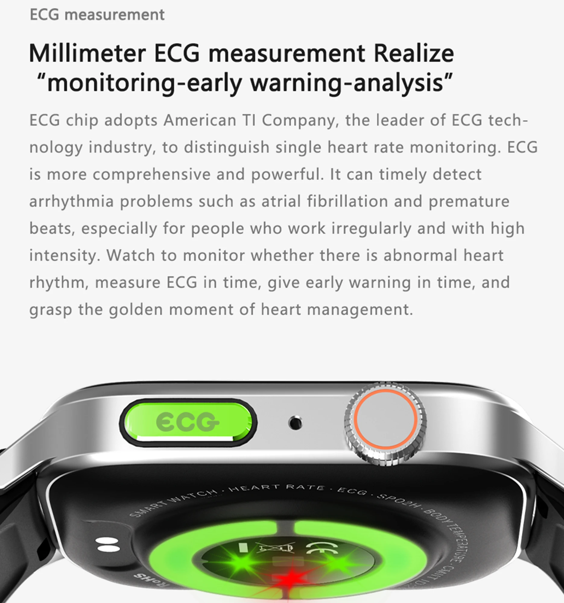 GT22 Ʈ ġ  ڵ Ecg + PPG  ȭ 1.85 &Ʈũ ǰ  SmartWatch   PK W68 DT8
