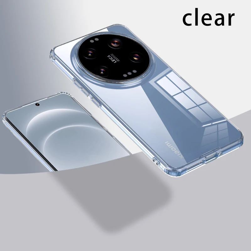 Crystal Clear Hard PC Shockproof Anti-Scratch Transparent Cover