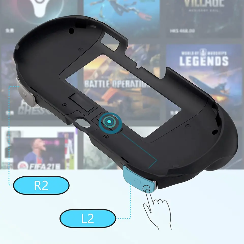 PS Vita 2000/PSV 2000/PS Vita Slim用エルゴノミックジョイ