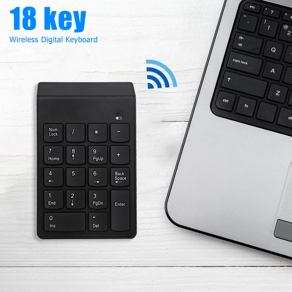 지지대 자동 절전 모드 디지털 숫자 키패드, 은행 회계 창구 직원용 숫자 키보드 Bluetooth-Compatible4.0, 18 키