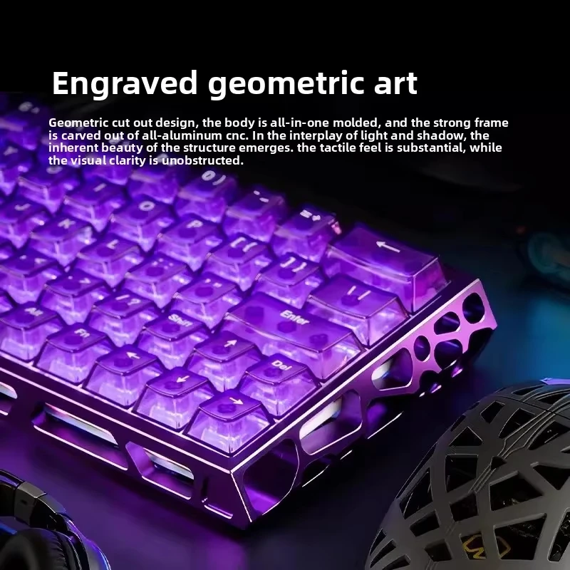 IROK MG63 마그네틱 게이밍 기계식 키보드 63% RT0.001mm 8K 0.07ms 지연시간 중공 알루미늄 RGB 핫스왑 유선 게임 키보드