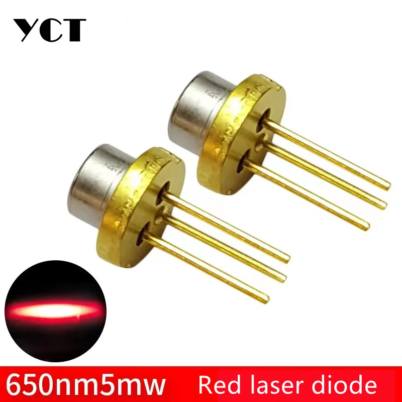 단일 모드 하우징 스트레이트닝 산업용 레이저, 적색 레이저 다이오드, YCT, 650nm, 5mW 레이저 다이오드, 5 개