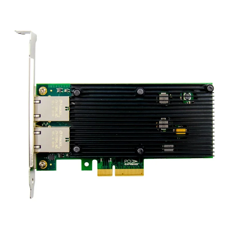PCIE X4 10GbE RJ45 서버 네트워크 카드, PCI-e 10 기가비트 이더넷 서버 네트워크 어댑터 카드 칩, 인텔 X550 듀얼 포트, 2 포트