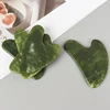 Helu Jade Gua Sha Tool Xiuyan Jade Heart-shape Massager Neck Massage Guasha Beauty Product Skin Care health Tool 5 Helu Jade Gua Sha Tool Xiuyan Jade Heart-shape Massager Neck Massage Guasha Beauty Product Skin Care health Tool 5