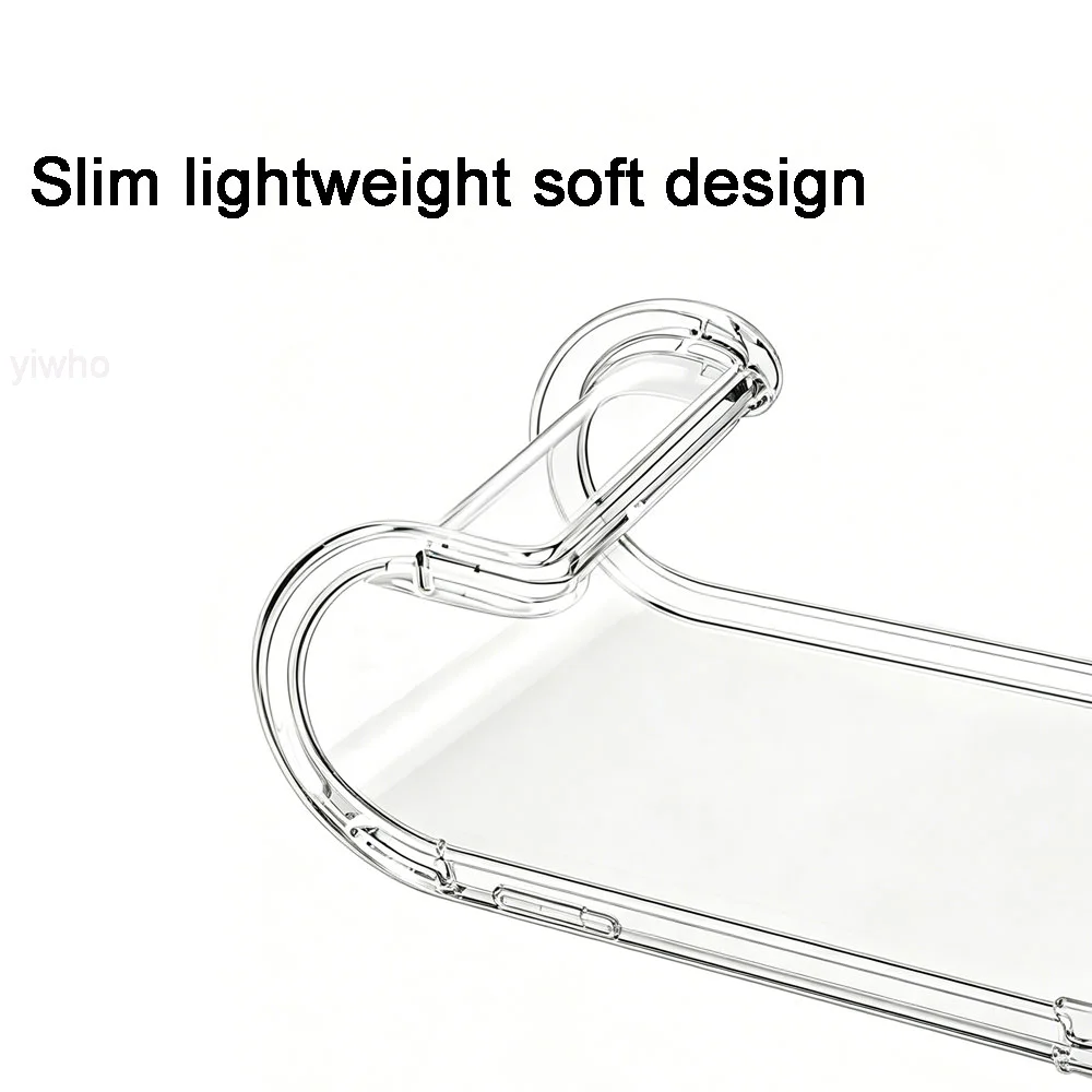 Crystal Clear Shockproof Phone Case with Corner Protection and Precise Cutouts