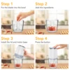 Mini Food Processor with 2.5 Cup Glass Bowl Small Electric Food Chopper for Vegetable Meat Fruit Puree,2 Speed With Sharp Blades 2
