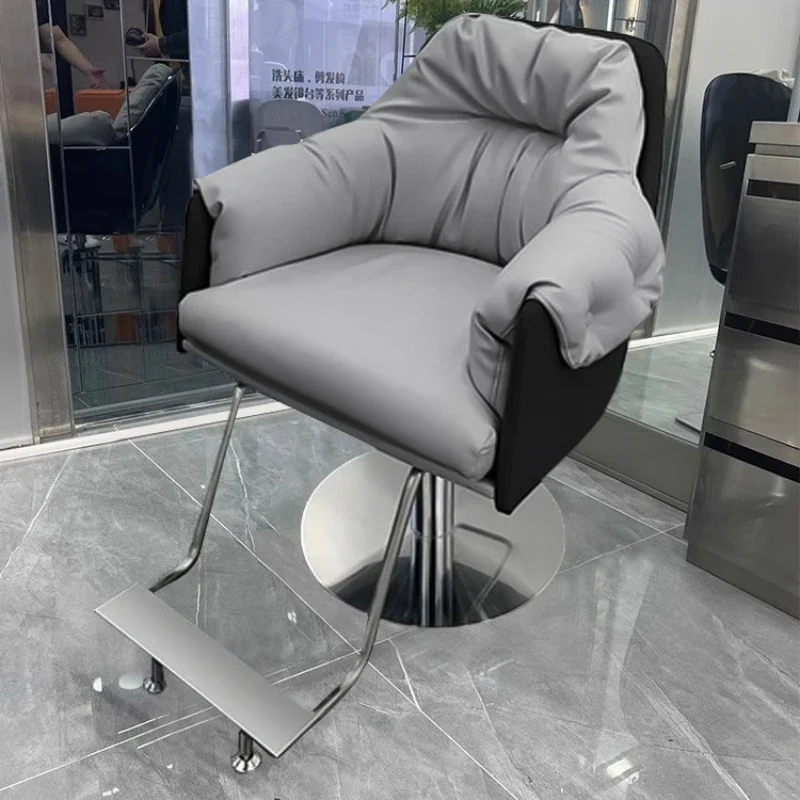 

Barbershop Perm Hair Dyeing Barber Chair Hairdressing Foldable Backrest Barber Chair Silla De Barbería Salon Furniture