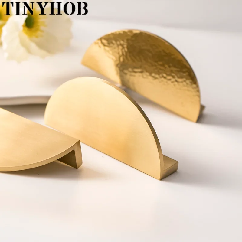 solid brass drawer puxa semi circular forma moveis 05