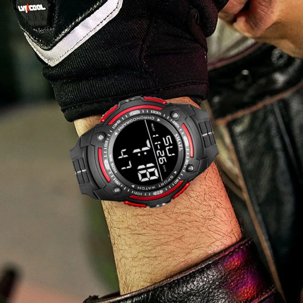2024 New Men Digital Watch Outdoor Sports Waterproof Multi-functional Fashion Men's Electronic Watches Relógio Digital Masculino