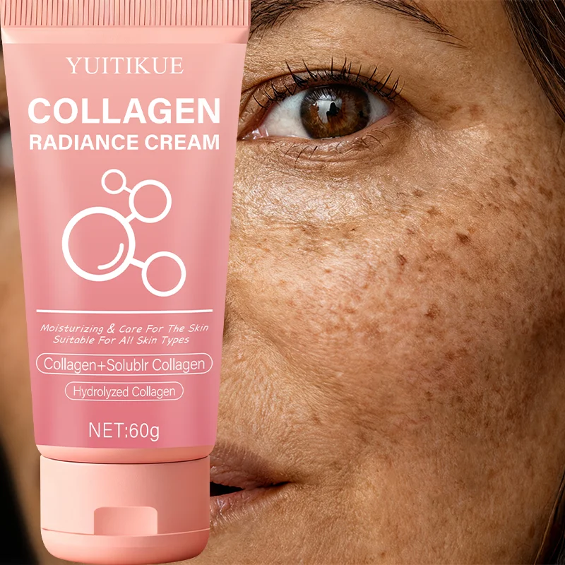 YUITIKUE Collagen Revitalizing Cream - Moisturizing and Skincare, Suitable for All Skin Types, Hydrolyzed Collagen