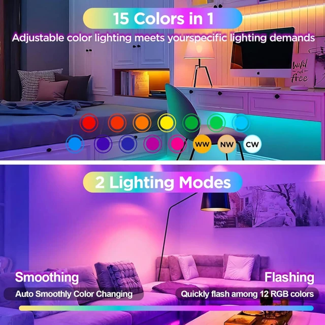 Nooknova Rechargeable Light Bulbs Remote Control Battery Operated Light Bulb with Timer, Dimmable, 3 Color Temperatures 3
