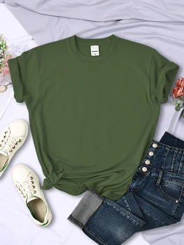 Solid Color Women Plus Size T Shirts Comfortable Summer Tee Shirt All-Match Multicolor Streetwear Loose Hip Hop Short Sleeve