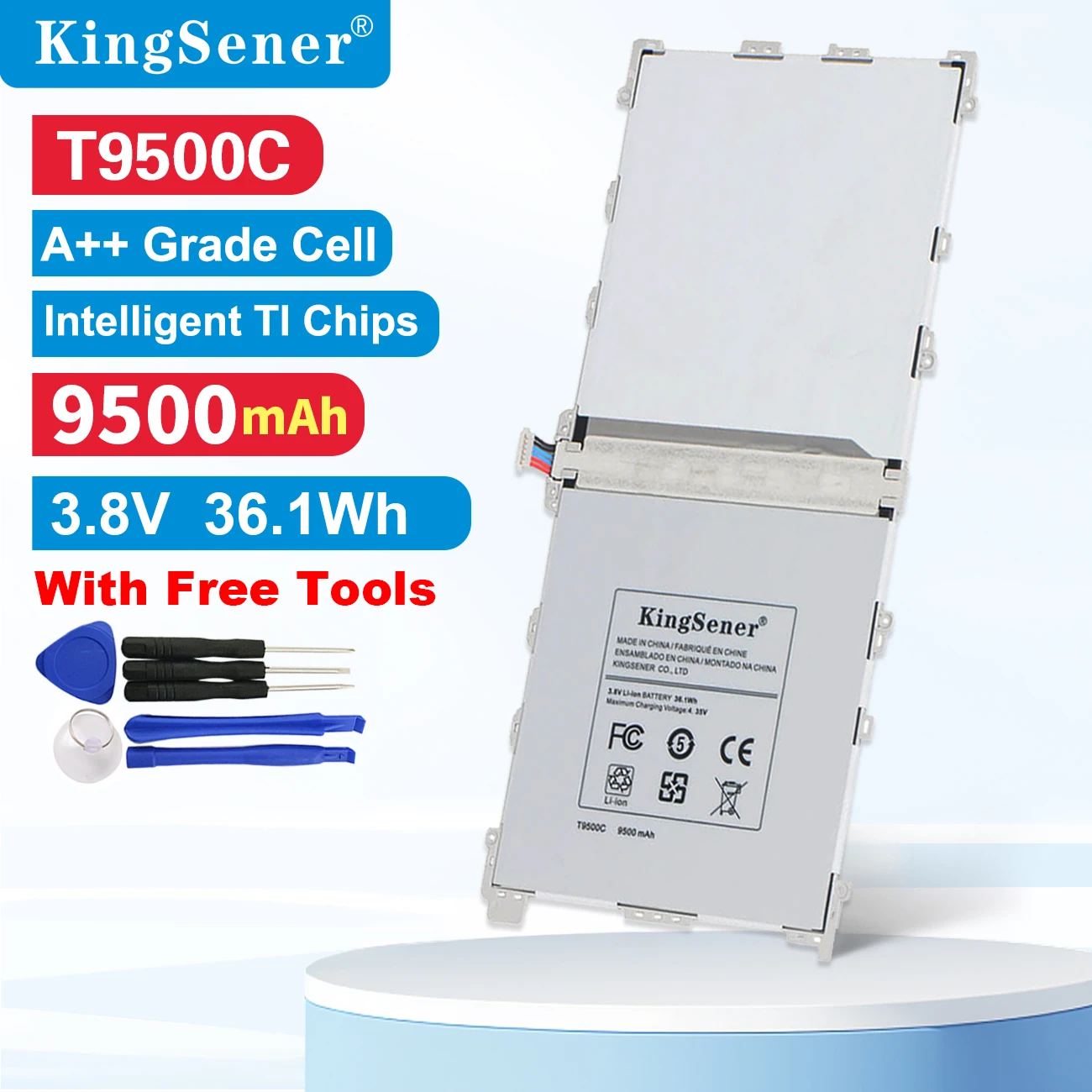 Bateria para Samsung Galaxy Tab Nota Pro 12.2 Sm-t900 Sm-p900 Sm-p901 Sm-p905 T9500k T9500e T9500u Brand New Kingsener-t9500c
