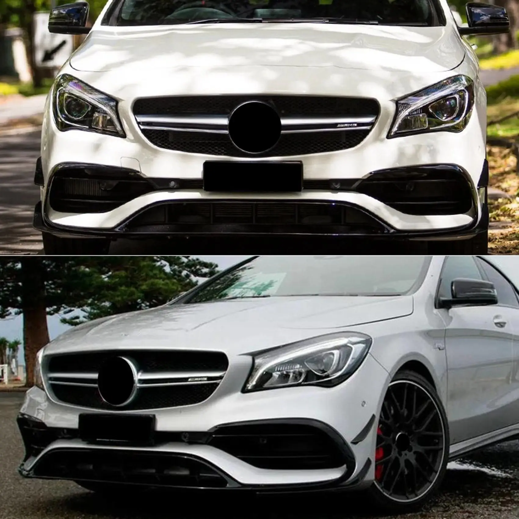 메르세데스 벤츠 CLA 클래스 W117 C117 CLA45 CLA200 CLA220 AMG 2016-2018용 AASS-자동차 앞 범퍼 사이드 안개등 스플리터 스포일러