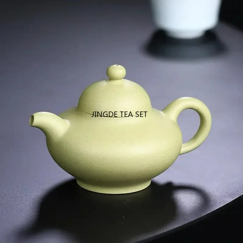 180ml Yixing purple clay teapot original ore green clay handmade beauty tea infusion pot collectible gift