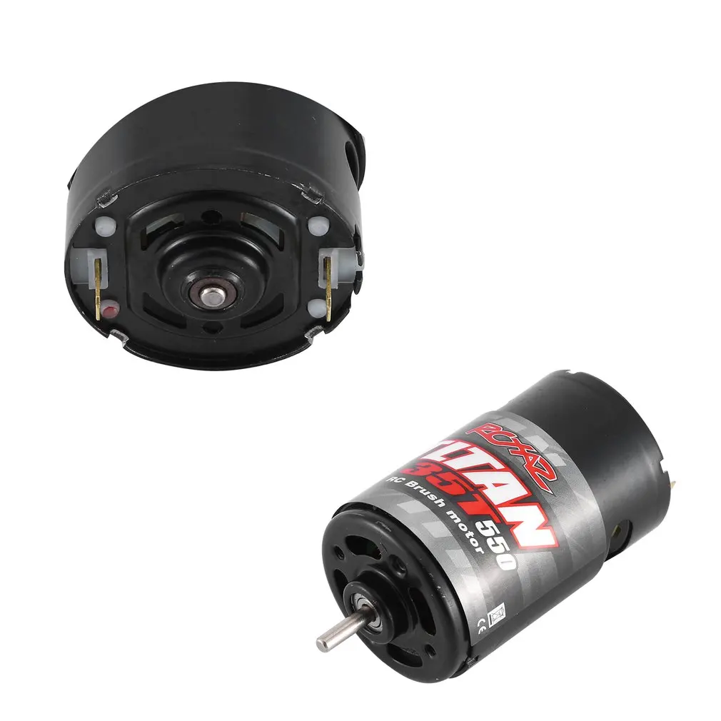 550 Brushed Motor With ESC 12T 21T 29T 35T For Axial 1:10 RC Crawler With 360A Optional RC Car Rock Crawler Parts Dro shipping