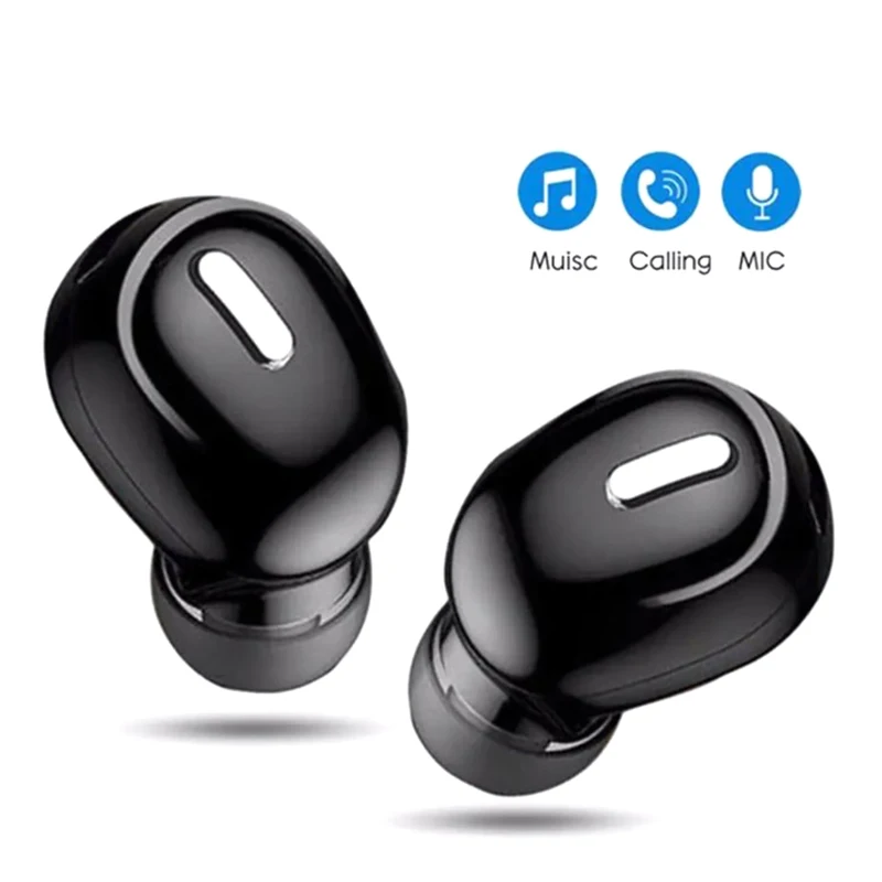 Mini bezprzewodowa słuchawka 5.0 kompatybilna z Bluetooth w ucho Sport z mikrofonem bezobsługowy zestaw słuchawkowy do słuchawek wszystkie telefony