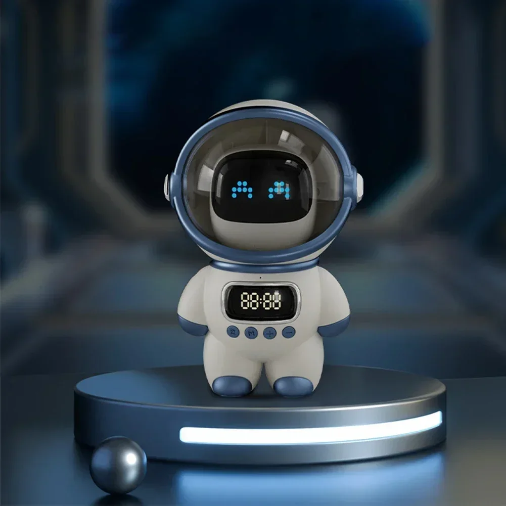 

Mini Ai Interactive Audio With Alarm Clock Creative Gift Smart Astronaut Bluetooth-compatible Speaker Sound Box Portable Stereo