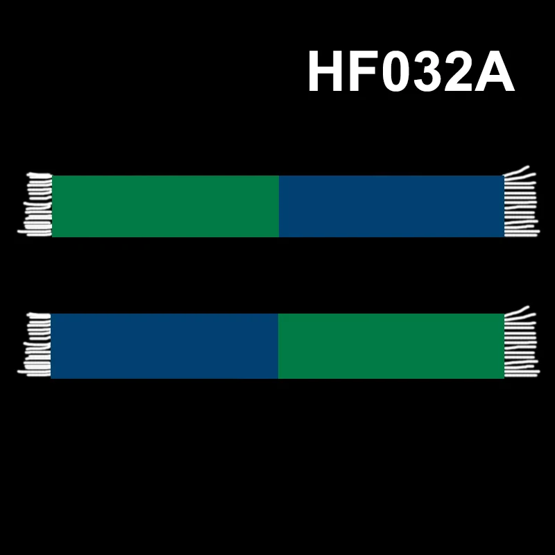 

145*18 cm Size MHFC 2022-23 Euro Style Half Green Half Dark Blue Scarf for Fans Double-faced Knitted HF032A