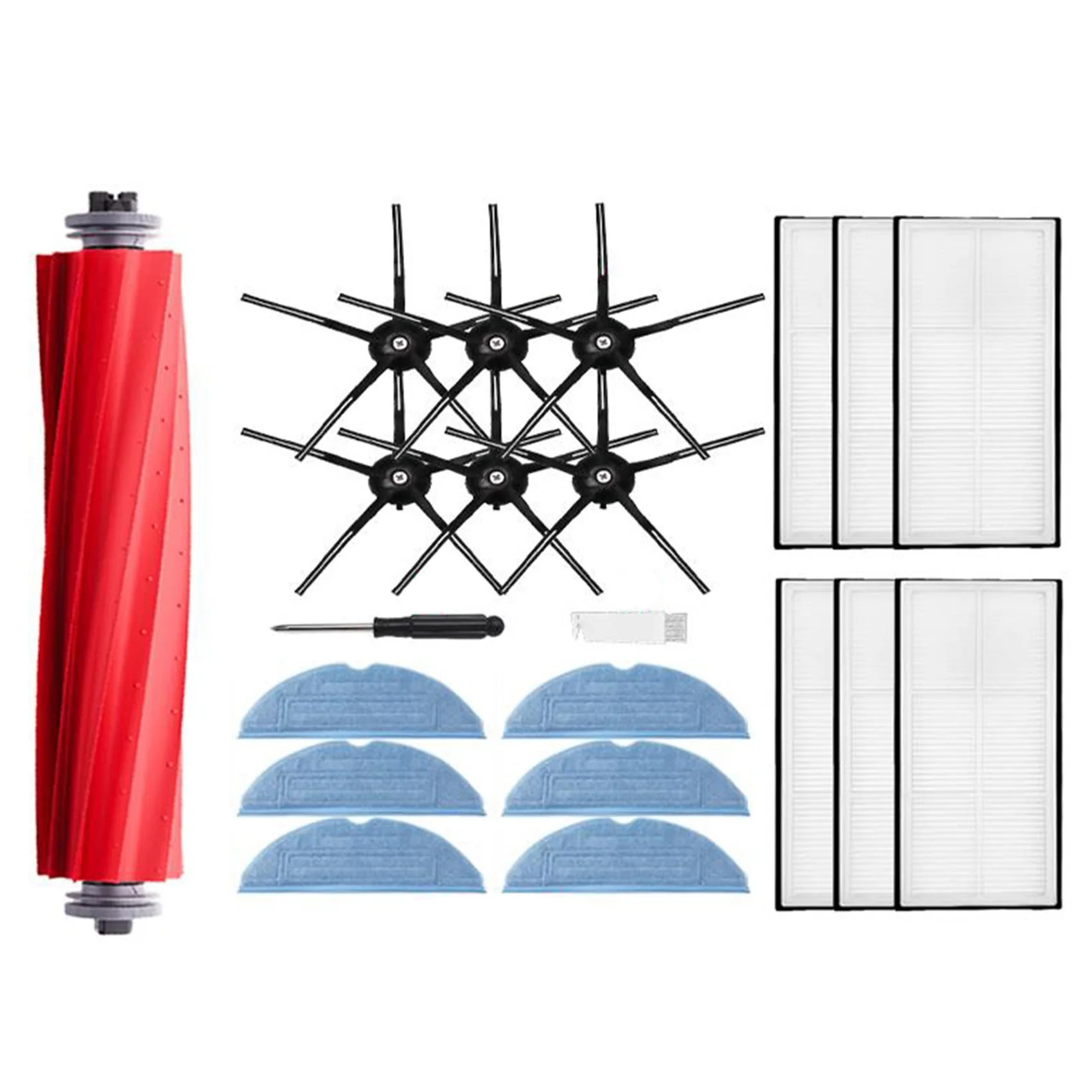 

Для Roborock S7 T7S T7S Plus Аксессуары для робота-пылесоса, швабры с основной боковой щеткой, тканевые фильтры HEPA для резервуара для воды